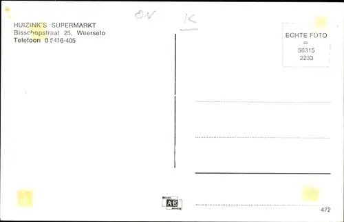 Ak Weerselo Overijssel, Gemeentehuis