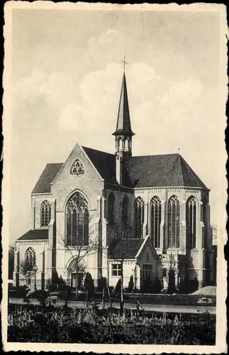 Ak Zutendaal Flandern Limburg, St. Jozefskerk van Wiemismeer