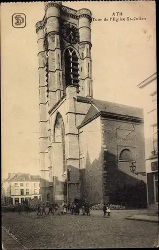 Ak Ath Wallonien Hennegau, Tour de l'Eglise St-Julien