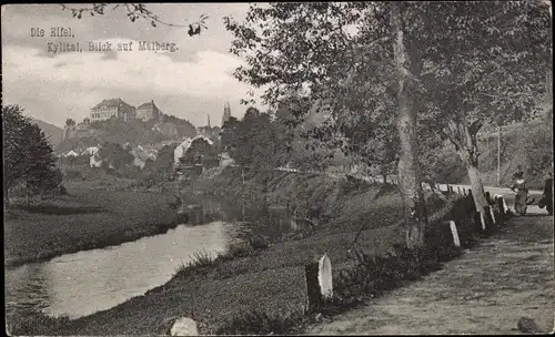 Ak Malberg in der Eifel, Kylltal, Ortsansicht