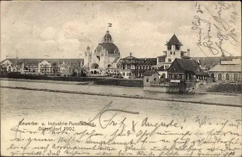 Ak Düsseldorf am Rhein, Gewerbe- u. Industrie-Ausstellung 1902