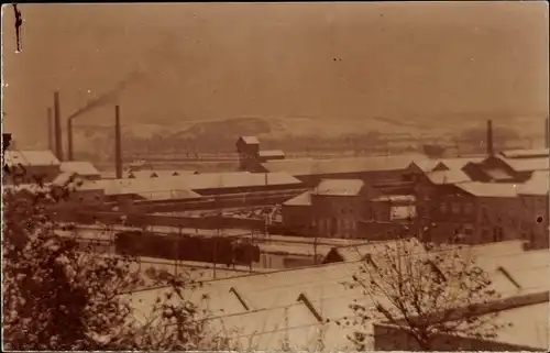 Foto Ak Ruhrgebiet? Fabrikanlagen im Winter