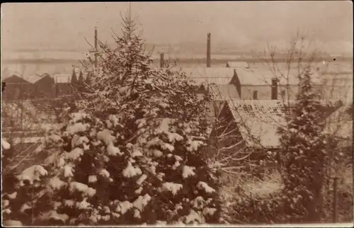 Foto Ak Ruhrgebiet? Fabrikanlagen im Winter