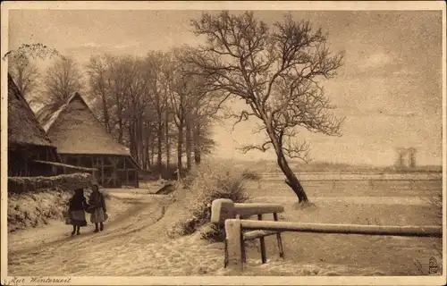 Künstler Ak Zur Winterzeit, Tuck No. 1250 Winterlandschaften