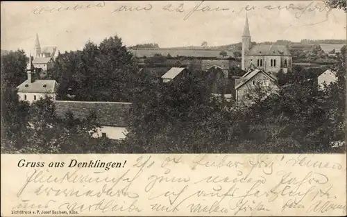 Ak Denklingen Reichshof Oberbergischer Kreis, Ortansicht, Kirche