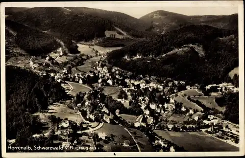 Ak Bad Herrenalb im Schwarzwald, Luftbild