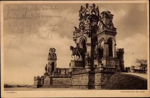 Ak Syburg Dortmund Nordrhein Westfalen, Hohensyburg