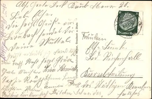 Ak Braubach am Rhein, Marksburg