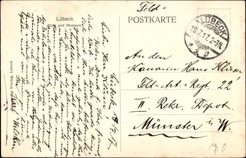 Ak Hansestadt Lübeck, Dom und Museum