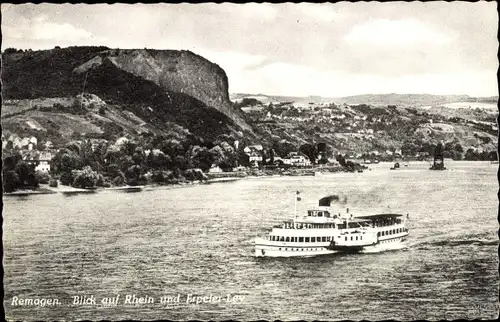 Ak Remagen am Rhein, Blick auf Rhein und Erpeler Ley