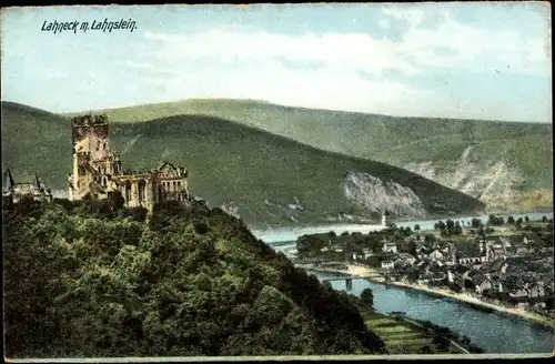 Ak Oberlahnstein Lahnstein am Rhein, Burg Lahneck