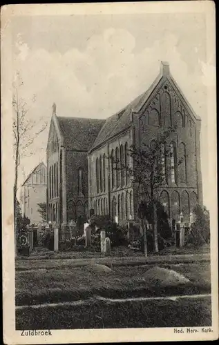 Ak Zuidbroek Groningen Niederlande, Ned. Herv. Kerk