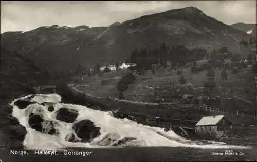 Ak Hellesylt Norwegen, Panorama
