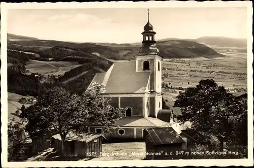 Ak Międzygórze Kłodzko in Niederschlesien, Kirche Maria Schnee im Schneegebirge