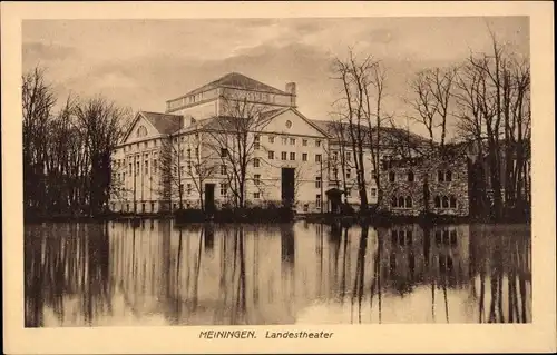 Ak Meiningen in Thüringen, Landestheater
