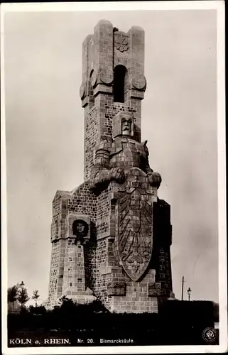 Ak Köln am Rhein, Bismarcksäule