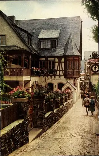 Ak Rüdesheim am Rhein, Drosselgasse