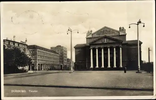 Ak Duisburg im Ruhrgebiet, Theater