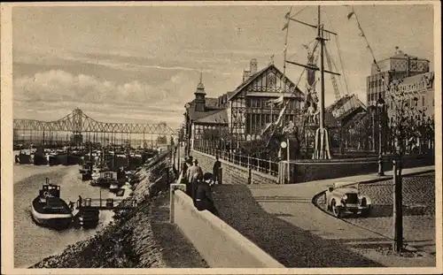 Ak Duisburg im Ruhrgebiet, Am Hafen