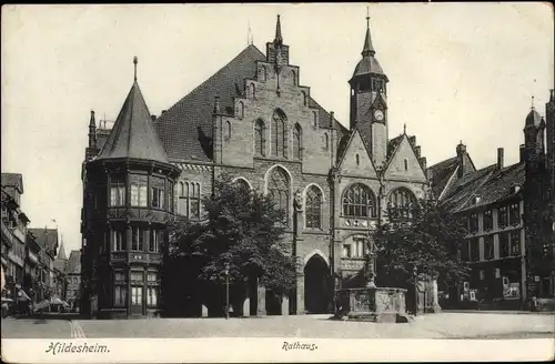 Ak Hildesheim in Niedersachsen, Rathaus