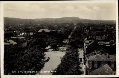 Ak Bonn am Rhein, Kaiserplatz, Poppelsdorfer Allee