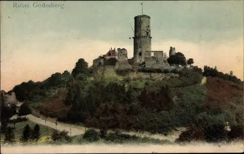 Ak Bad Godesberg Bonn am Rhein, Ruine Godesberg