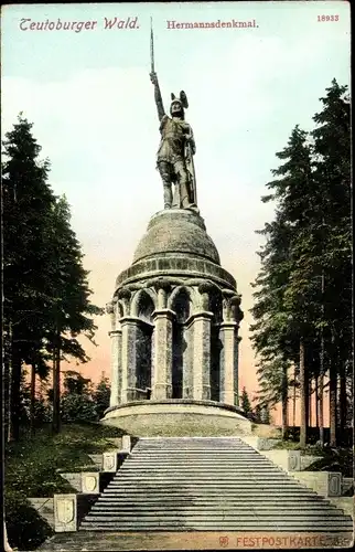 Ak Detmold am Teutoburger Wald, Hermannsdenkmal