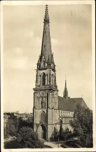 Ak Karlsruhe in Baden, Bernharduskirche