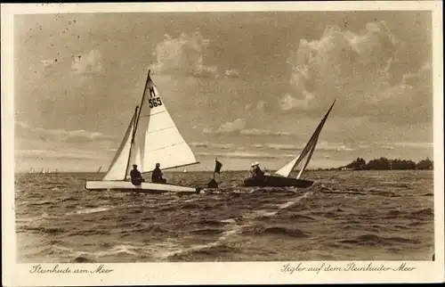 Ak Steinhude Wunstorf in Niedersachsen, Segelboote auf dem Steinhuder Meer