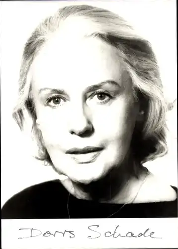 Ak Schauspielerin Doris Schade, Portrait, Autogramm