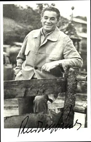 Foto Schauspieler Rudolf Prack, Portrait, Autogramm