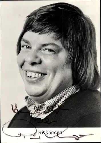 Ak Schauspieler Pit Krüger, Portrait, Autogramm