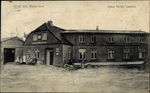 Ak Bistensee in Schleswig Holstein, Gasthaus Claus Näve