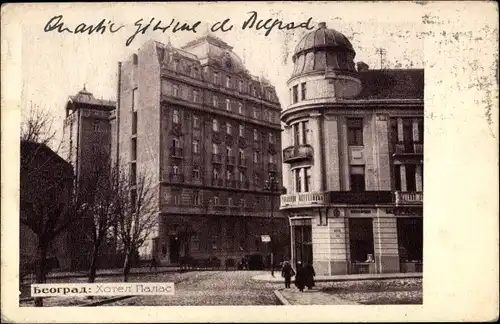 Ak Beograd Belgrad Serbien, Hotel Palas