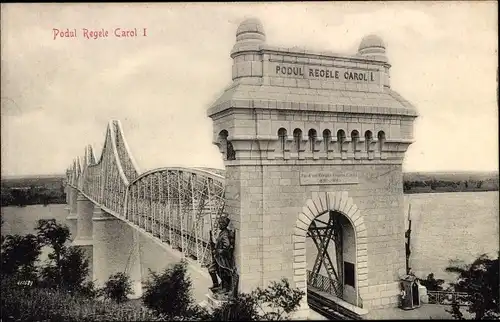 Ak Cernavodă Rumänien, Brücke, Podul Regele Carol I