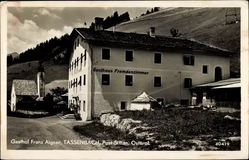 Ak Tassenbach Strassen in Tirol, Gasthof Franz Aigner