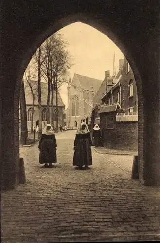 Ak Gent Ostflandern, Mont St Amand, Vue dans le Béguinage