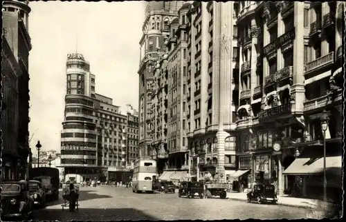Ak Madrid Spanien, José Antonio Avenue