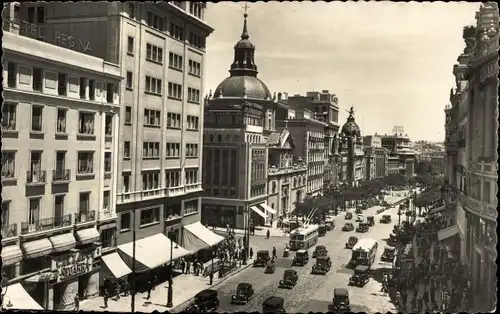 Ak Madrid Spanien, Calle de Alcalá