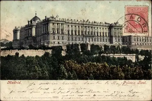 Ak Madrid Spanien, Palacio Real