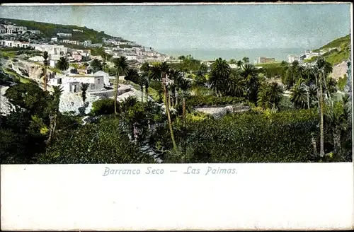 Ak Las Palmas de Gran Canaria Kanarische Inseln, Barranco Seco, Blick auf den Ort