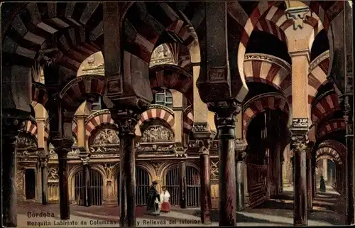 Ak Córdoba Andalusien Spanien, Mezquita Labirinto de Columnas