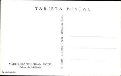 Ak Palma de Mallorca Balearische Inseln, Mediterraneo Gran Hotel