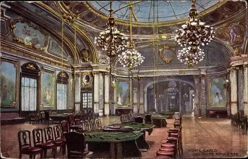 Künstler Ak Monte Carlo Monaco, Salon de Roulette