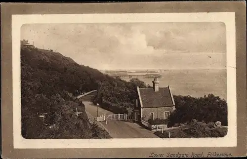 Ak Folkestone Kent England, Lower Sandgate Road