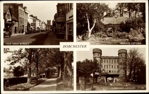Ak Dorchester Dorset England, High West Street, Hardys Cottage, Garrison Gateway, West Walk