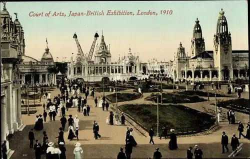 Ak London City England, Japan British Exhibition 1910, Courts of Arts