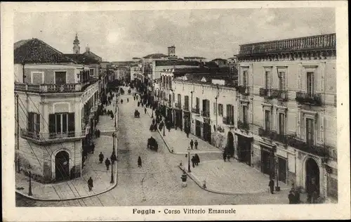 Ak Foggia Puglia, Corso Vittorio Emanuele