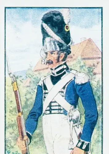 Sammelbild Deutsche Uniformen, Deutsche Freiheitskriege, Serie 22 Bild 128 Garde Regt. Grenadier