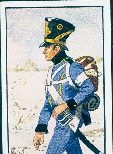 Sammelbild Deutsche Uniformen, Deutsche Freiheitskriege, Serie 23 Bild 137 Fußartillerie